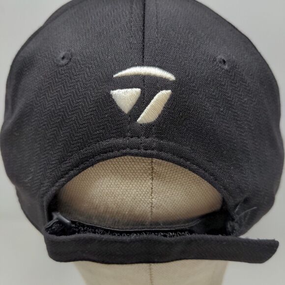 TaylorMade Men's Strapback Hat Black OSFA Embroidered Logo Spell Out - Picture 10 of 15